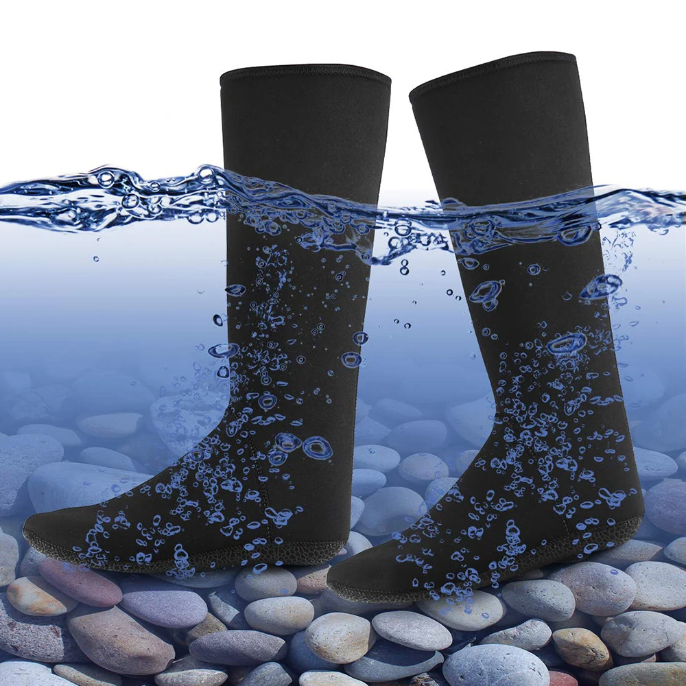 SANLIKE водонепроницаемые носки вентиляционные неопреновые носки сапоги для дайвинга лыжный сёрфинг рыбалка черный