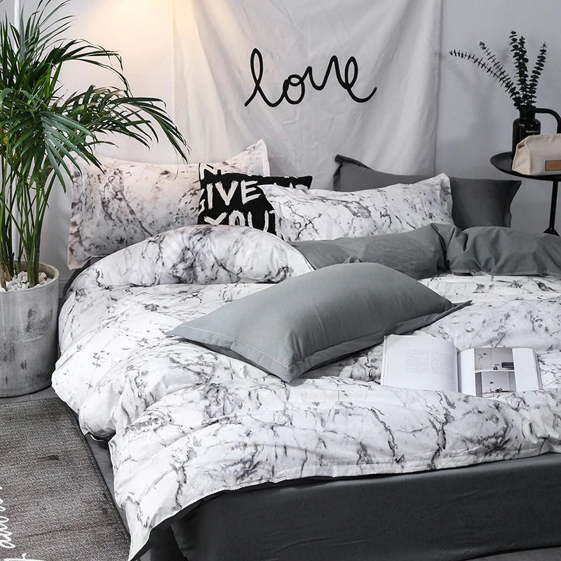 Comforter bedding set 3pcs bed linen set Queen King nordic duvet cover set Quilt Cover Bedclothes Pillow case Home decor Textile