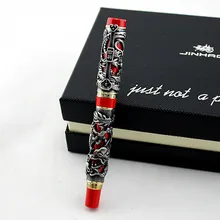 Jinhao золотые шариковые ручки с рисунком дракона Феникса, тяжелая шариковая ручка с 0,7 мм, заправка