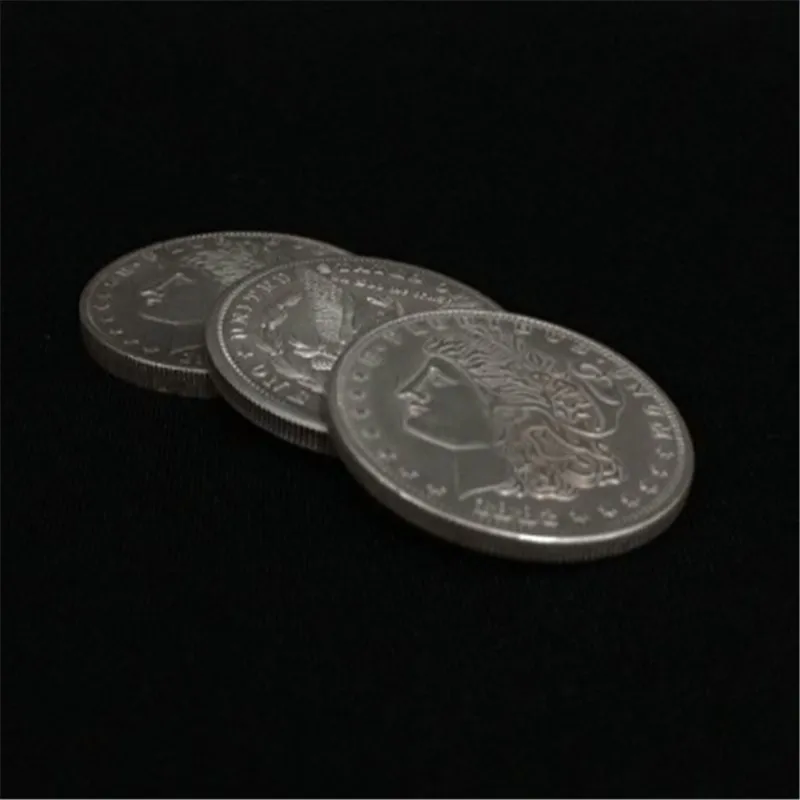 Triad Coins (версия Morgan) от Joshua Jay Magic Tricks Clsoe Up Исчезающие монеты Magia иллюзия трюк