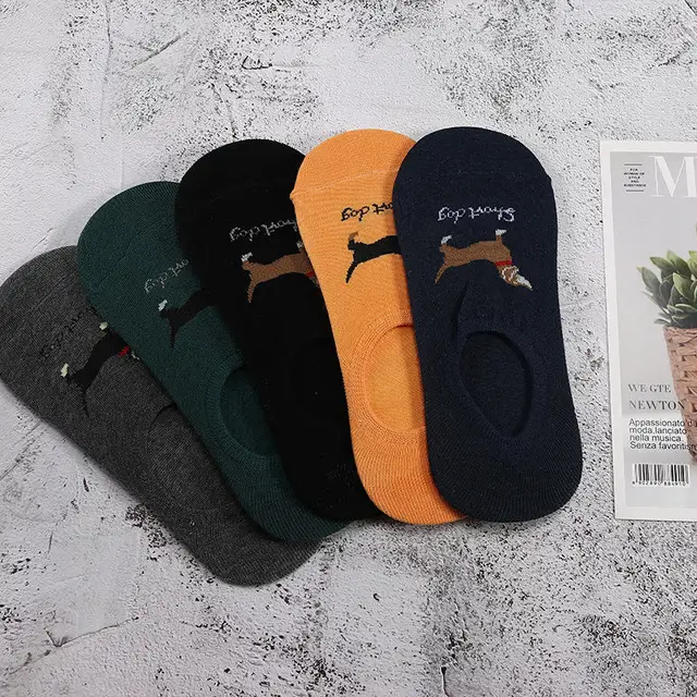 27 Style 10 Piece=5 Pairs/Lot Cute Harajuku Animal Women Socks Set Funny Spring Cat Dog Rabbit Panda Low Cut Short Sock Happy 26