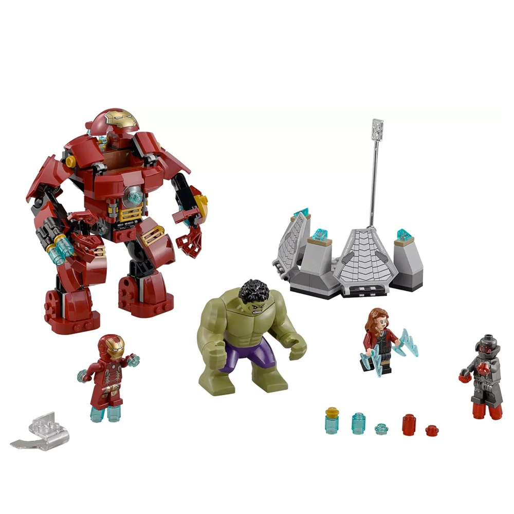 

7110 Fit Legoinglys Marvel Super Heroes Avengers Hulk Buster Smash Set Ironman Figures 248pcs Building Blocks Toys Gift