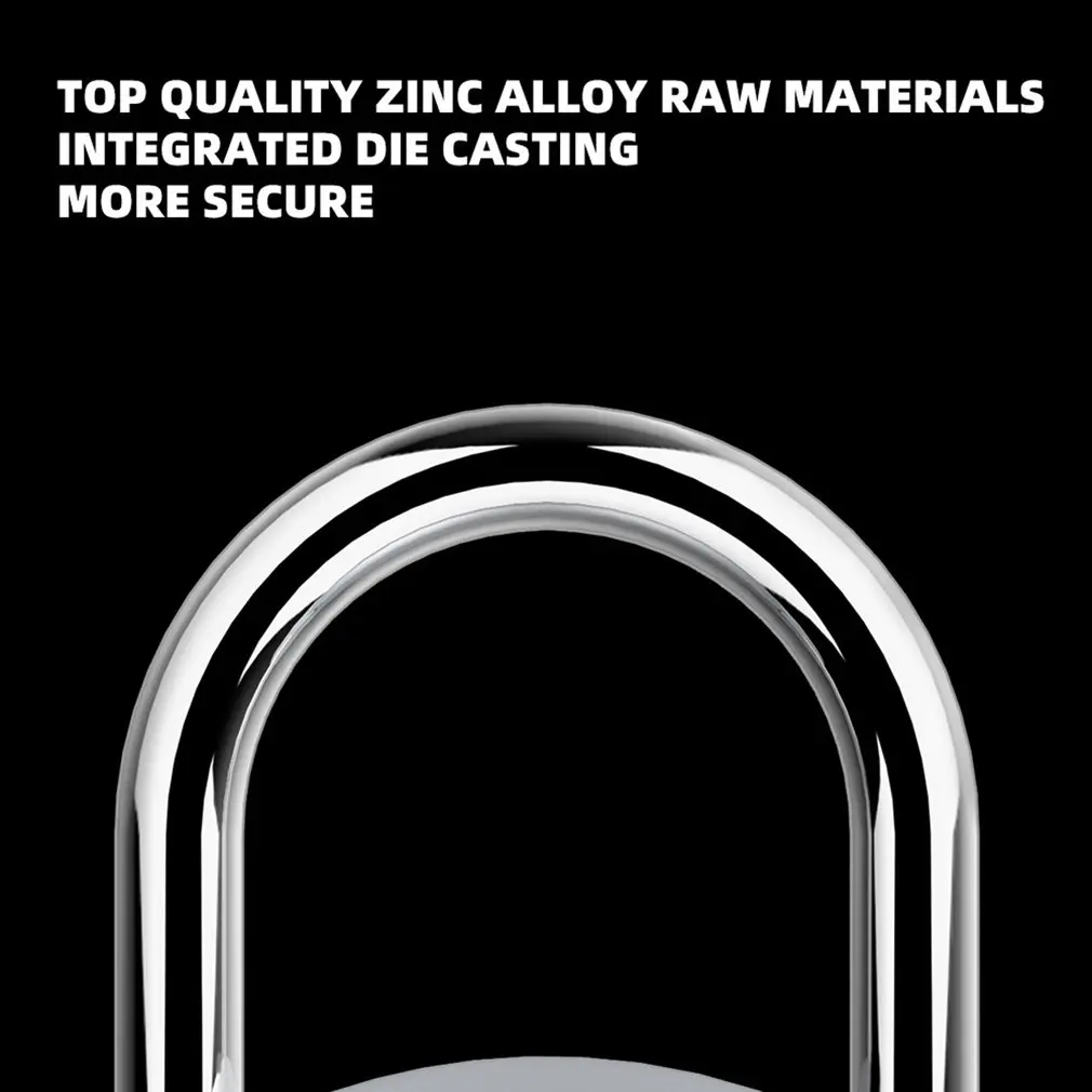 USB Charging Fingerprint Padlock Smart Anti-Theft Keyless Fingerprint Lock P10 for Toolbox Warehouse Lockers Bicycle