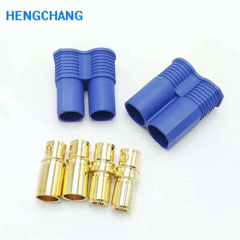 

High current EC8 connector EC8 Car model plug socket Banana Plug Connector For RC ESC Lipo Battery male 1pcs + female 1pcs