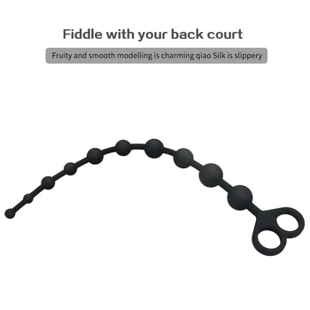 4 Sizes Super Long Pull Beads Anal Plug Powerful Suction Cup Silicone Dildo Female Masturbation Adult Sex Toys for Woman Man Gay 4