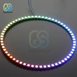 Цветное светодиодное кольцо полноцветный подсветка 60 бит светодиодный s WS2812 5050 RGB светодиодный фонарь-кольцо свет