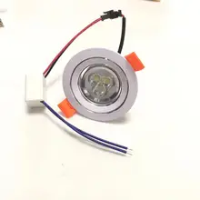 Светодиодный точечный светильник 3 Вт 10 шт./лот диаметр 75 мм светодиодный круглый светильник 220 В утопленный светодиодный розничный 5 лет гарантии