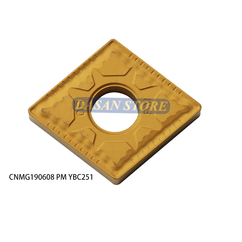 10PCS CNMG190608 PM YBC252 YBC251 CNMG190612 CNMG190616 High Quality Carbide Inserts CNC Lathe Turning Cutter TOOL for Steel