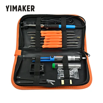 

YIMAKER AC 220V Soldering Iron Kit Repair Tools Adjustable Temperature Welding Hand Tool Sets EU Plug Electronic Components