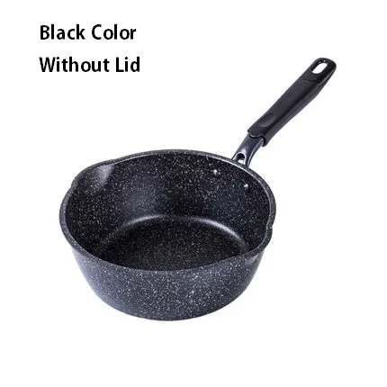 20/24/26/28CM Skillets Aluminium Alloy Non-stick Frying Pan Long Handle Saucepan Maifan Stone Stockpot Cooking Soup Pot Cookware - Цвет: Black Without Lid