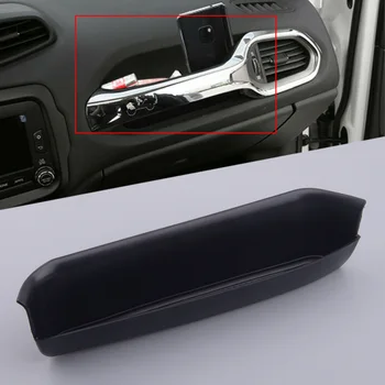

Black Co-pilot Grab Bar Storage Box Tray Qrganizer Holder Car Fit for Jeep Renegade 2015 2016 2017 2018 2019 2020