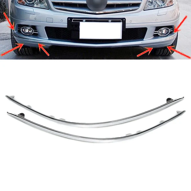 Chrome A Set-Chrome Front Bumper For Mercedes-Benz C-Class W205, Body