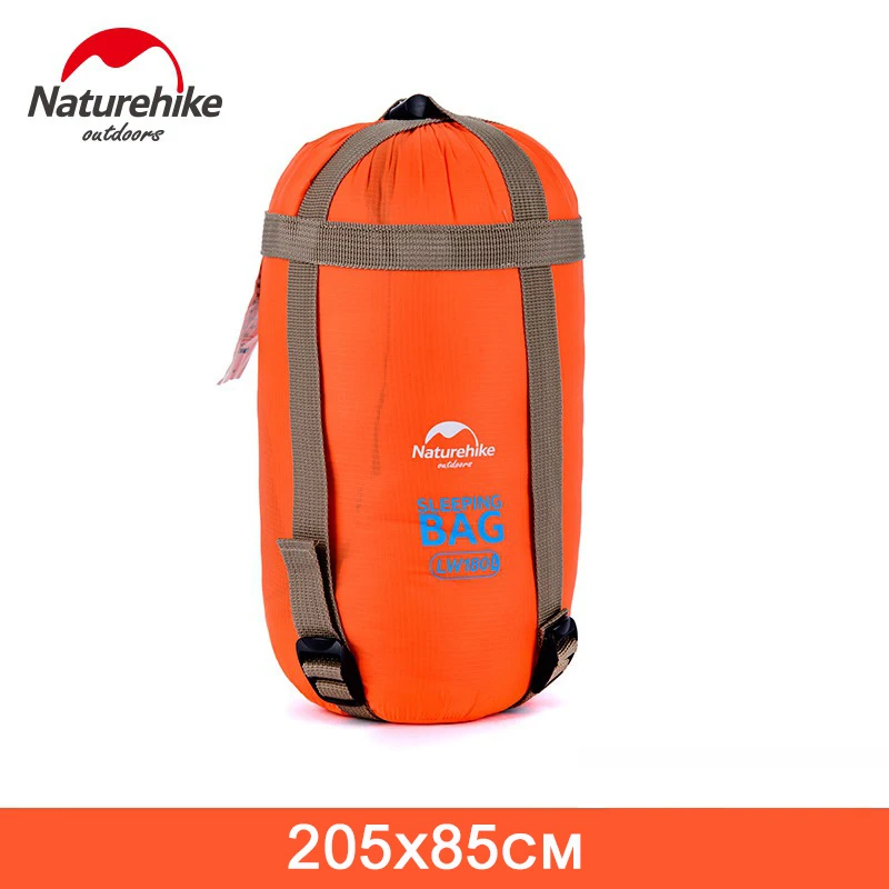 Naturehike 200x85 см мини открытый сверхлегкий конверт спальный мешок ультра-маленький размер для кемпинга пешего туризма альпинизма NH16S004-L - Цвет: Orange