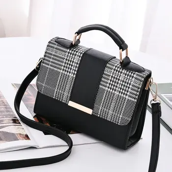 

Women Fashion PU Leather Shoulder Small Flap Crossbody Handbags Top Handle Messenger Bags High Quality Luxury Ladies Hand Bag