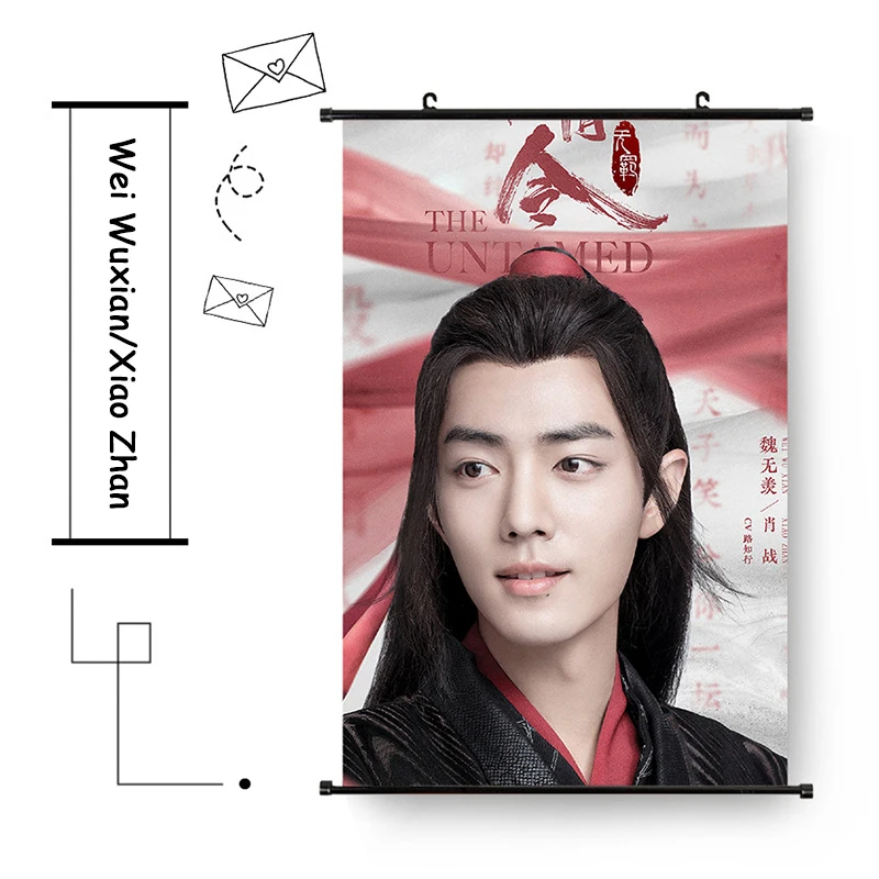 Wei WuXian Lan WangJi CHEN QING LING вешается на стену незатаенный Xiao Zhan Wang Yibo плакат фотографии вентиляторы подарки