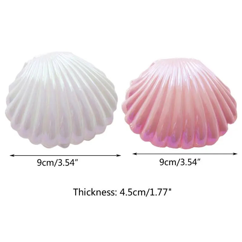 Коробка для колец seashell, маленькая коробка для свадебных украшений, обручальное Ювелирное кольцо, Подарочная коробка, держатель T4MD