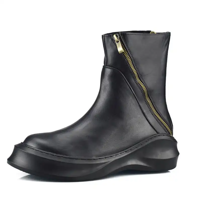 mens boots round toe