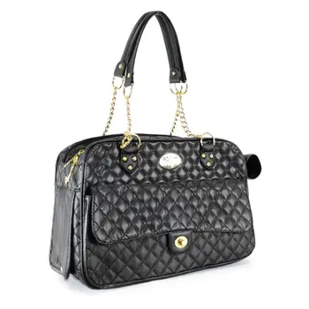 

Comfortable Luxury Fashion Dog Carrier PU Travel Carrying Portable Handbag Pet