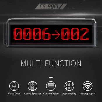 BYHUBYENG Electronic Queue Management Wireless Calling System Customer Pager Call Number Restaurant Display Keypad Customized