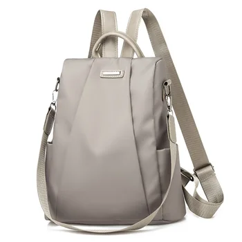 

Waterproof Bag Girls Women Backpack Fashion Gift Casual Anti Theft Work All Match Solid Travel Oxford Cloth Double Shoulder