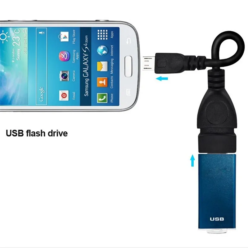 2 шт Micro5P адаптер OTG СВЕТОДИОДНЫЙ модуль панели управления USB к USB 2,0 для Xiaomi Samsung LG Sony Android телефон флэш-накопитель OTG адаптер