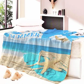 

Custom Summer Beach Nap blanket Super Soft Throw Blanket for Kids Printed Beach Towel ThrowTravel Air conditioning blanket