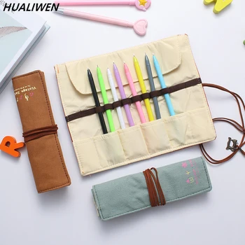 

Pencil bag roller shutter type roll sketch pencil pencil case pencil curtain bag large capacity literature and art simple