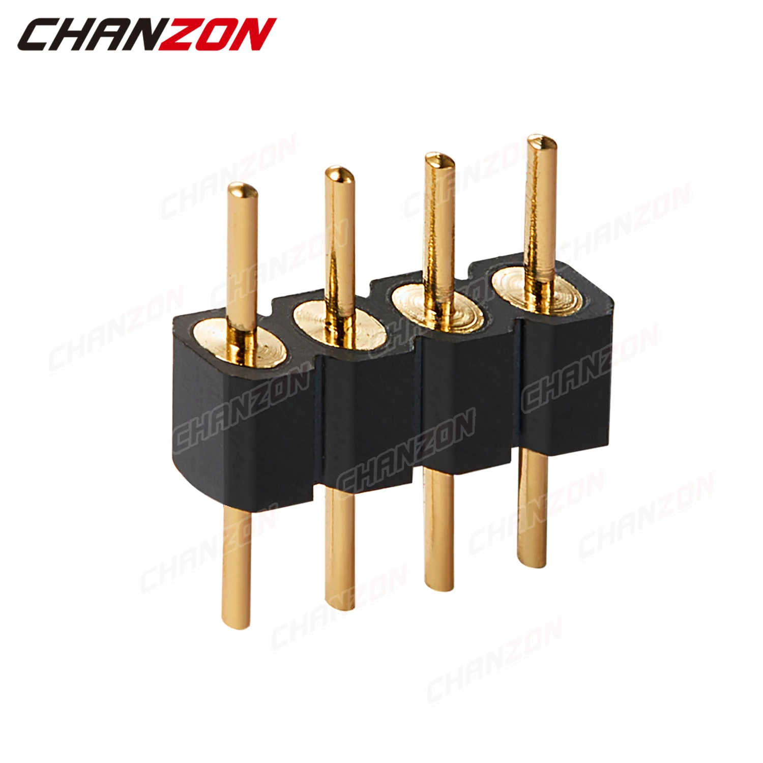 Male 4 Pin Header Round Hold 2.54mm Single Row Gold Plated Rgb LED Strip Straight Wire Connector for Arduino PCB Socket Board |