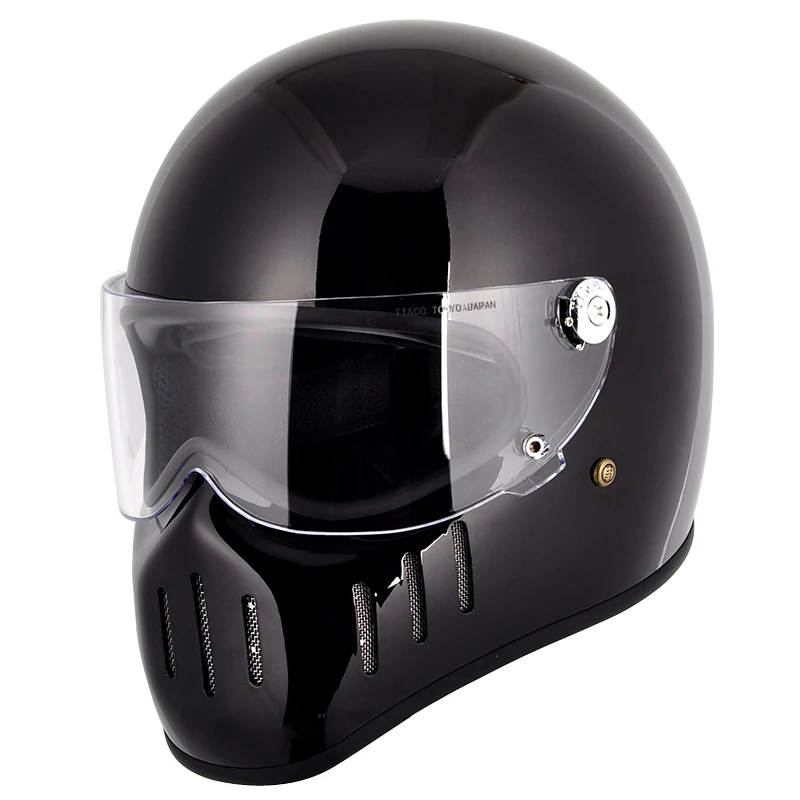 Томпсон мотоциклетный шлем полный шлем винтажный Чоппер Ретро шлем Capacete Casco Moto