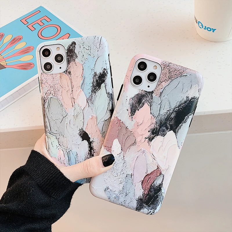 

Retro Art Graffiti Colorful Case Cover for iphone 11 Pro Max 6S 6 7 8 Plus XS Max XR X Case Soft Silicone Back Cover Coque Funda