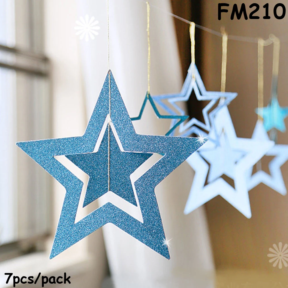 Rosegold Creative Hollow Five-Pointed Star Ornaments Party Supplies Christmas Birthday Wedding Holiday Scene Arrange Decoration - Цвет: FM210