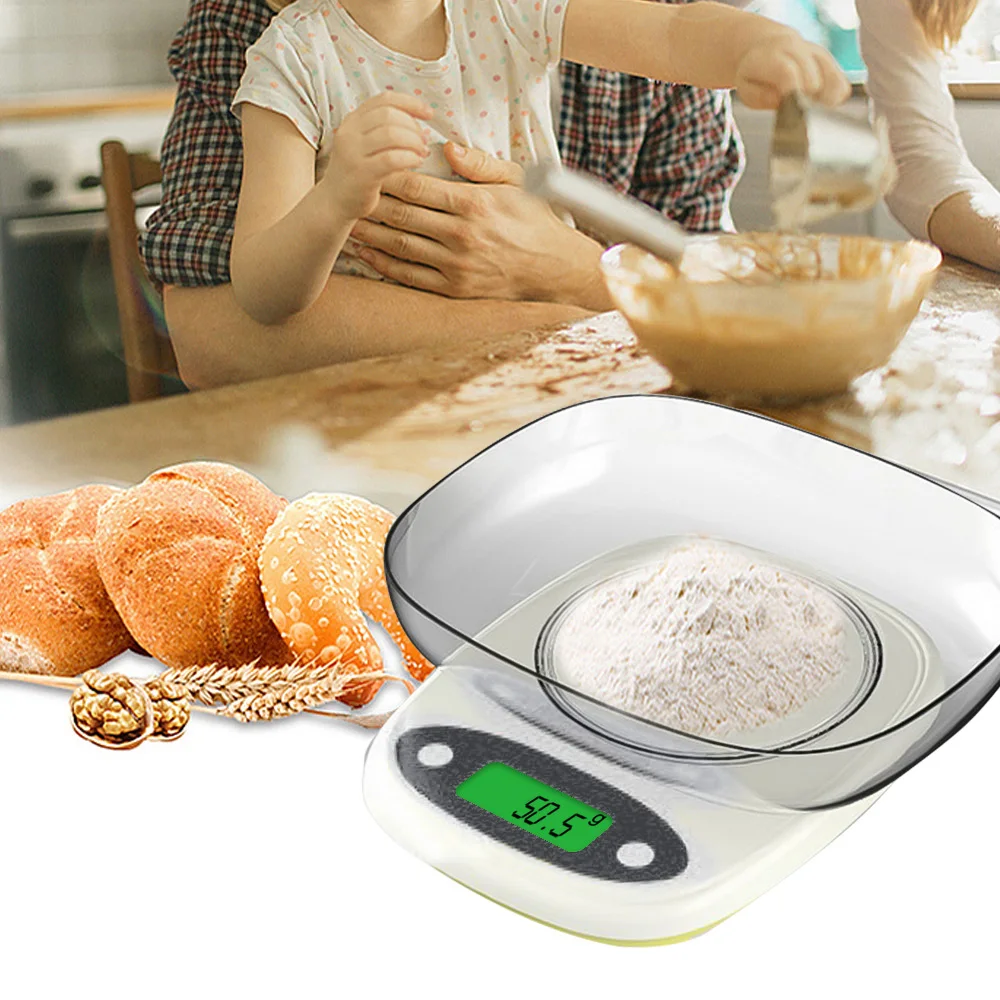 

7kg/3kg 0.1/1g High Precision Kitchen Scale Mini LCD Digital Display Scale Gram Weighing Food Jewelry Measure Scale with Bowl