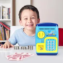 

Cartoon Password Piggy Bank Smart Fingerprint Safe Storage Tank Kids Toy