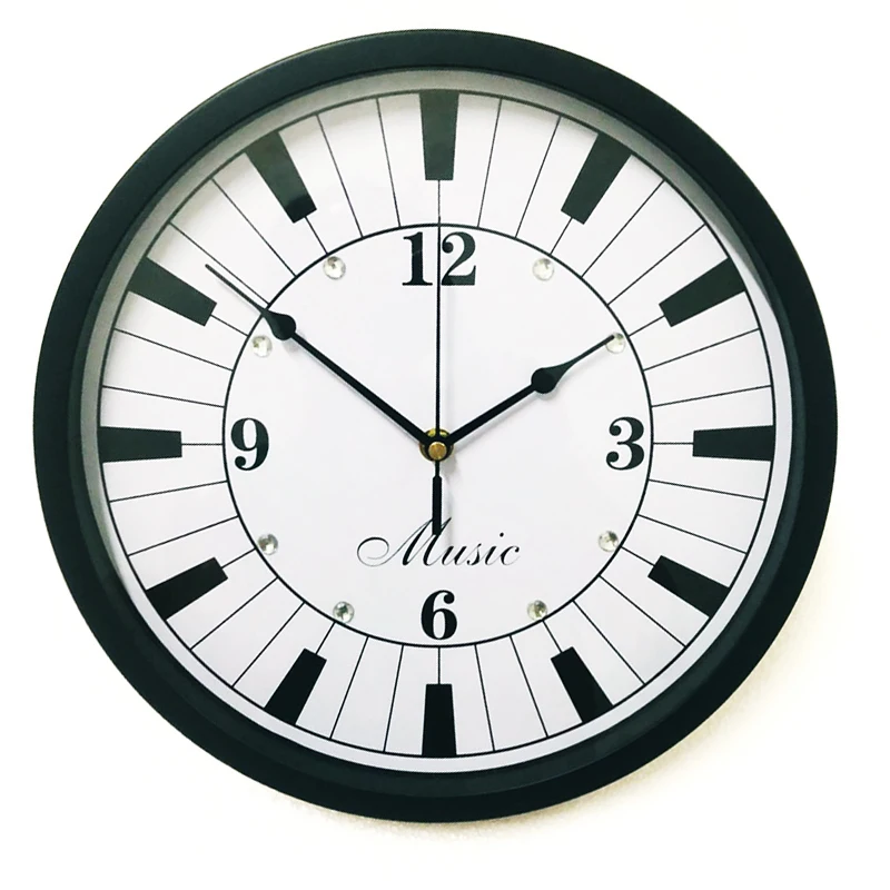 Best Price Simple Music Wall Clock Modern Fashion Personality Metal Wall Clock Silent Living Room Creative Wand Klok Art Decor Clock MM60WC Best Price Simple Music Wall Clock Modern Fashion Personality Metal Wall Clock Silent Living Room Creative Wand Klok Art Decor Clock MM60WC