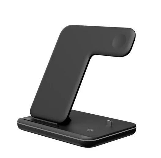 Black Color 15 Вт быстрая зарядная подставка Qi для iPhone 11 Pro Max X XS MAX XR 8 11 быстрая зарядная док-станция для Apple Watch 4 3 2 1 Airpods Mi - Тип штекера: Black Color