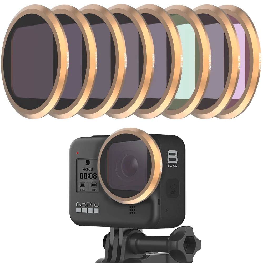 Спортивные аксессуары для Gopro Hero 8 черный фильтр объектива Hero8 фильтры тела