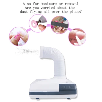 

YMJR Nail Vacuum Cleaner Dual Purpose Desktop Powerful Vacuum Cleaner Nail Dust Dust Collector 60W