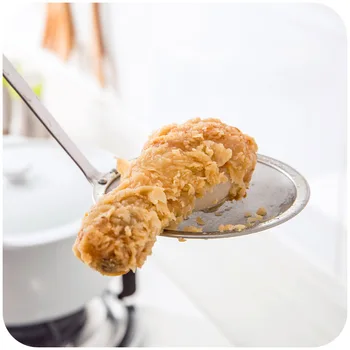 

Stainless Steel Colander Filter Oil Spoon Fine Mesh Colander Sifter Sieve Vegetable Strainer Scoop Colander Kitchen Skimmer