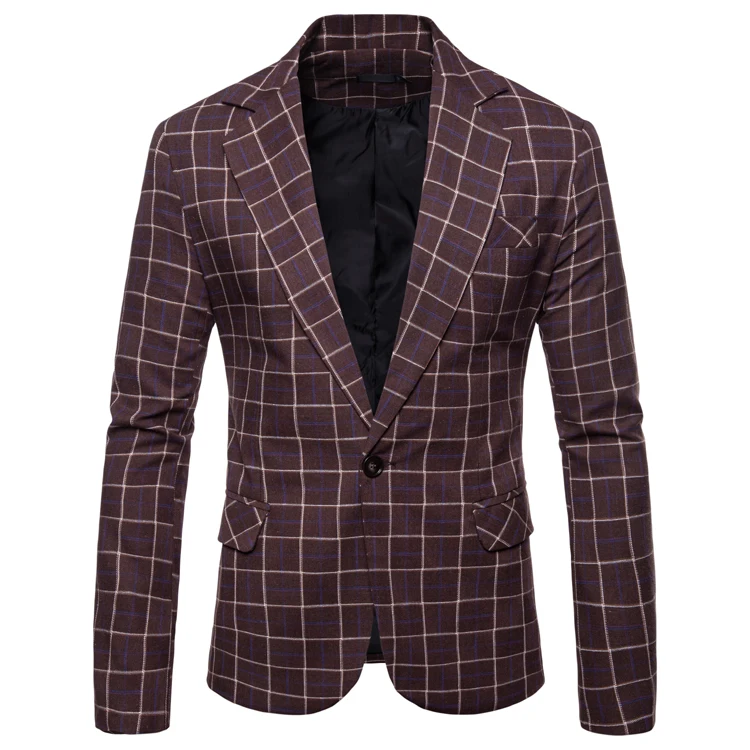 2019 Men Blazers Striped blazer masculino Slim Fit blazer hombre Business Casual Coat Man Stylish Autumn Korean Suit Jacket