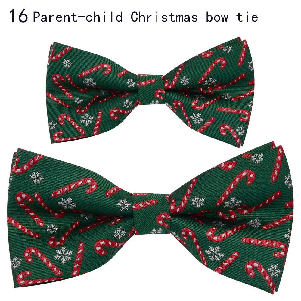 2Pcs/Set Parent-Child Christmas Bowties for Boys Family Men and Kids Father Mother Son Daughter Baby Children for kids necktie
