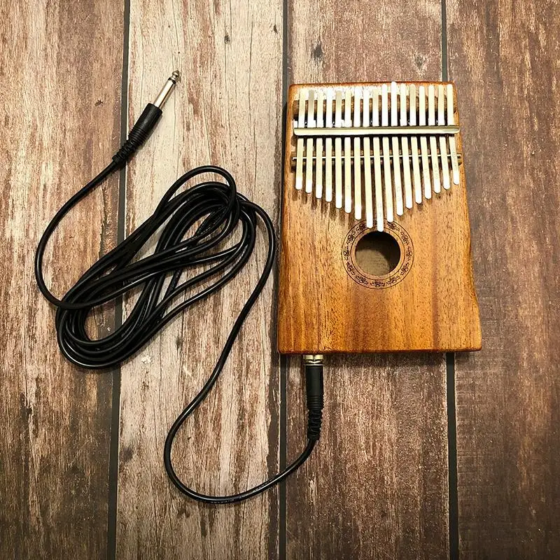 Built-in pickup Kalimba 17 клавиш с инструкцией и настройте молоток портативный «пианино для больших пальцев» Mbira Sanza красное дерево тела металлической руды Tines 1 шт - Цвет: Built-in pickup
