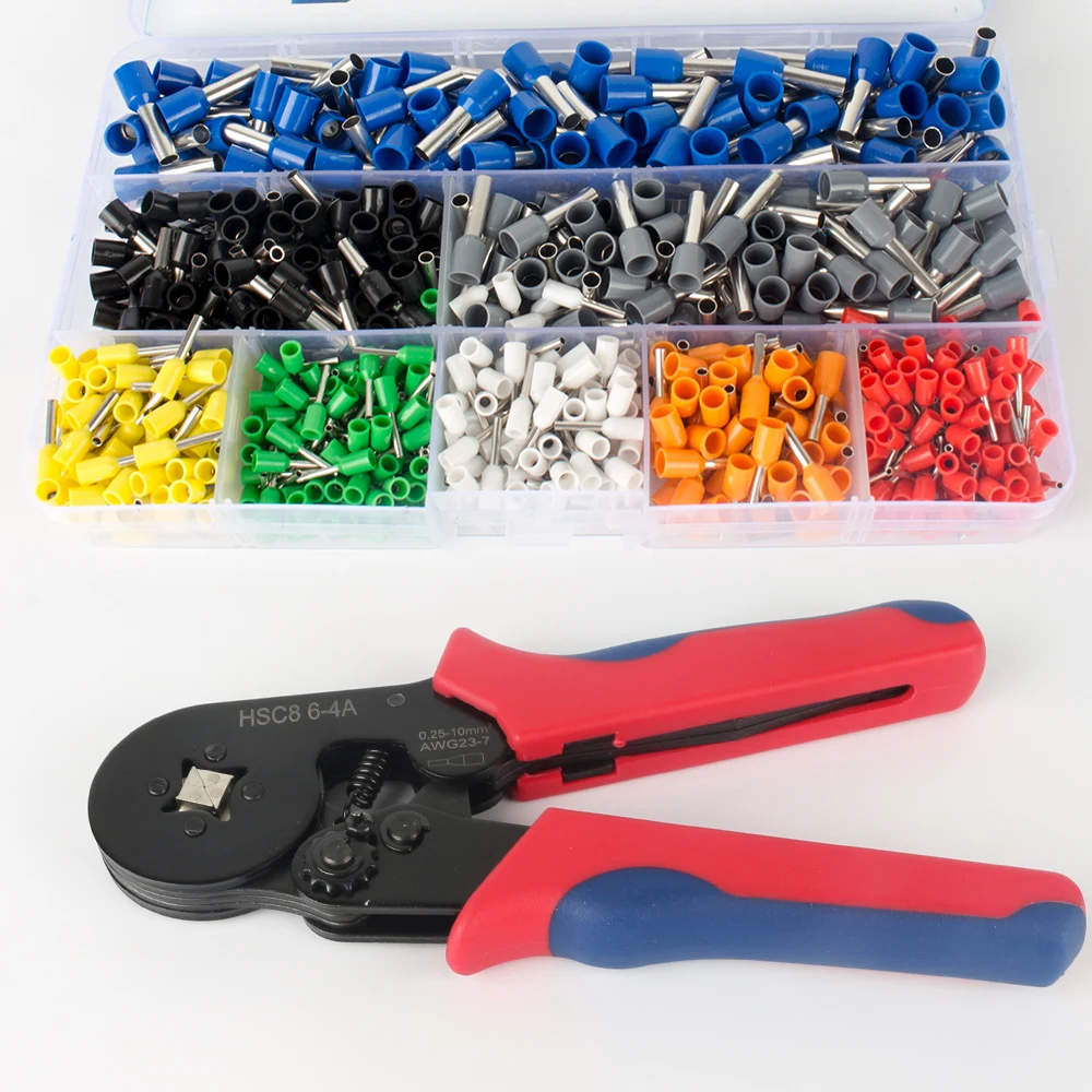 

1200pcs/Box 800pcs/Box Wire Terminal Crimp Connector Insulated Uninsulated Wire End Ferrules