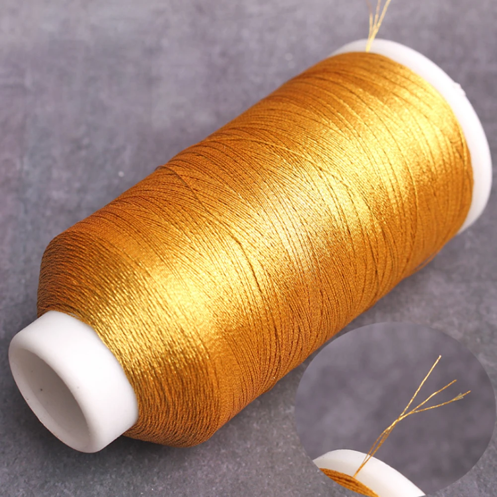 DIY большая катушка Золотая проволока серебряная красочная для бисероплетения