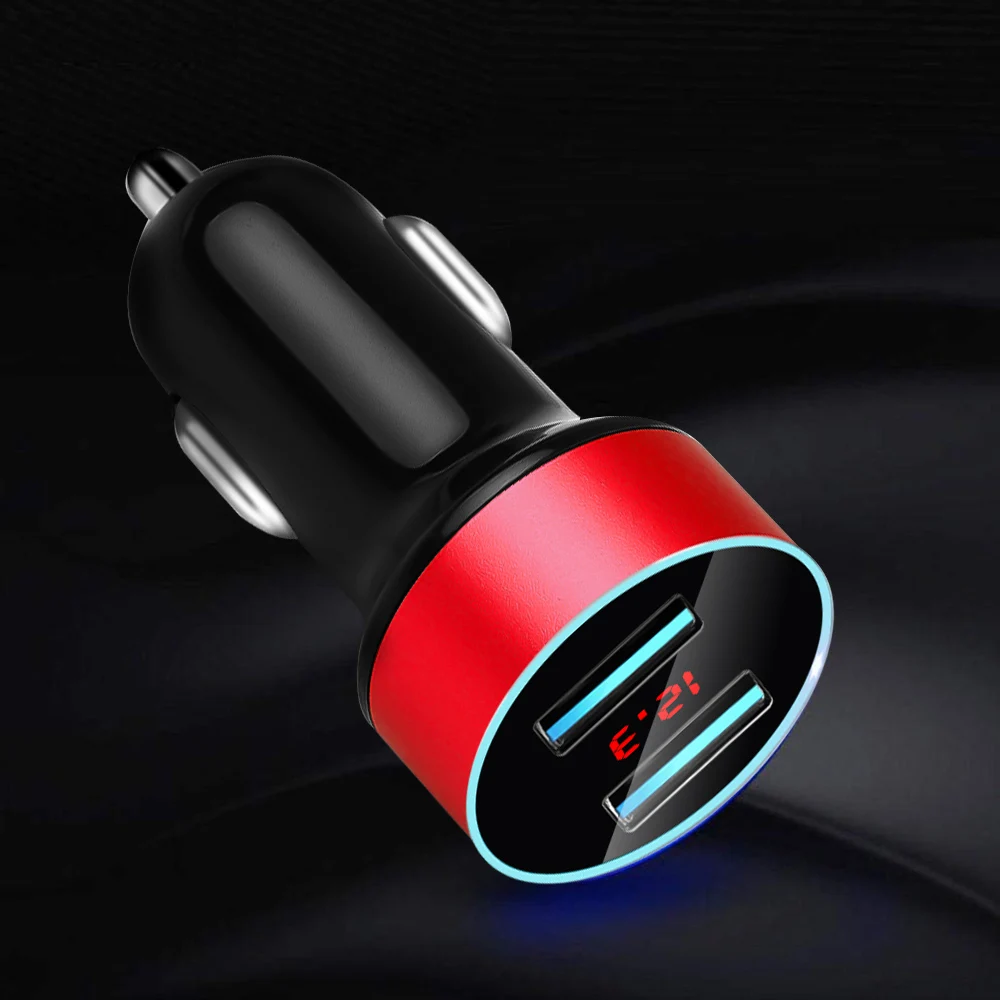 Автомобильное зарядное устройство Kebidu с двумя USB-портами 5 В 3 1 А | Мобильные