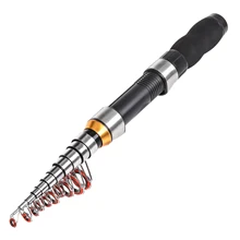 

Telescopic Fishing Rod 1.0M-2.3M Mini Lure Rods Portable Fishing Pole Steel Spinning Tackle Travel Baitcasting Tools 65g-229g
