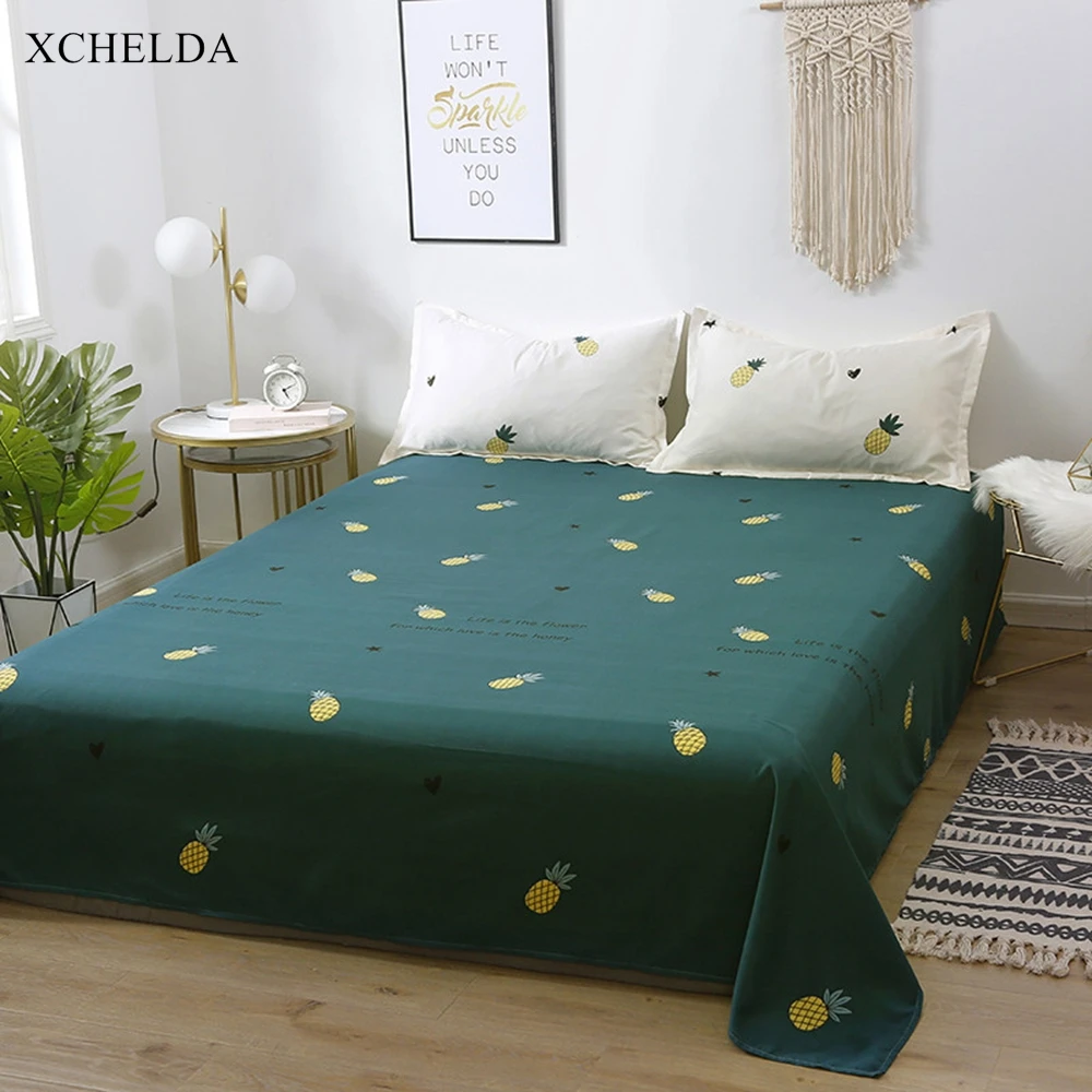 Nordic Bedding Set Double Queen King Size Comforter Duvet Cover Bed Sheet set Green Cotton Adult linens Home Textile Bedspread