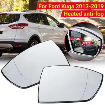 

Car Heated Antifog Rear Mirror Glass Blind Spot Warning Wing Rearview Mirror Glass For Ford Kuga 2013-2016 2017 2018 2019