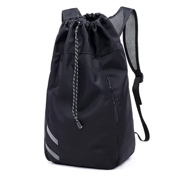 

New Portable Fitness Backpack Leisure Waterproof Drawstring Basketball Bag Outdoor Cycling Backpack