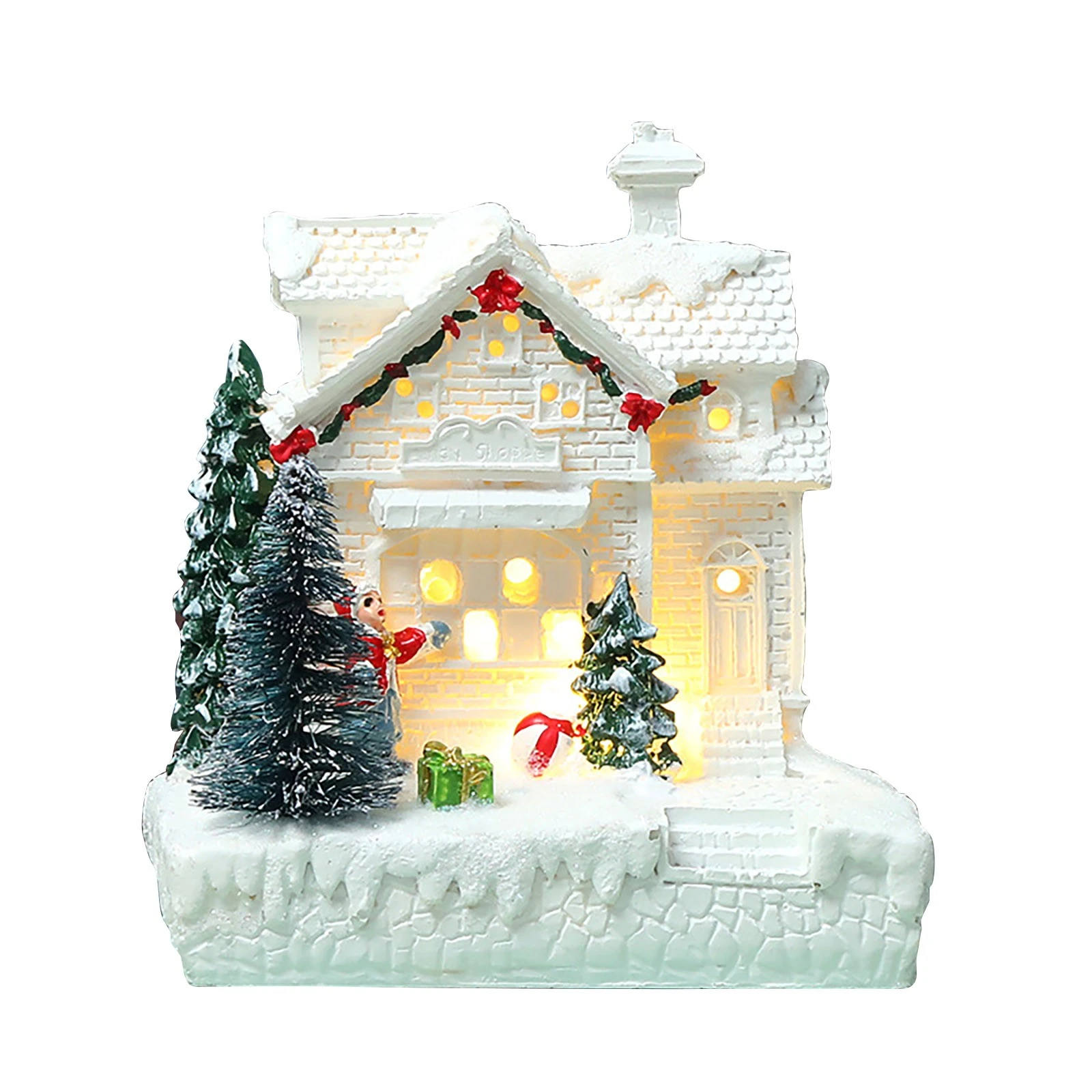 Application To Decorate The White House For Christmas 2022 Christmas Decoration Village White House Happy New Year 2022 Decoration  Crafts Resin Christmas Ornaments Navidad Natal 2022|Pendant & Drop  Ornaments| - Aliexpress
