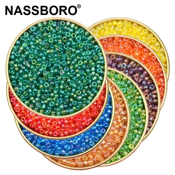 

2mm Plating Corolful Charm Glass Beads DIY Bracelet Necklace Beads For Jewelry Making Spacer Seed Bead Handmade Accessories 12/0